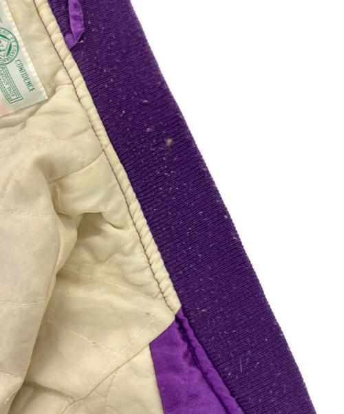 BOURBON HOUSE（バーボンハウス）BOURBON HOUSE (バーボンハウス) スカジャン ホワイト×パープル サイズ:不明の古着・服飾アイテム