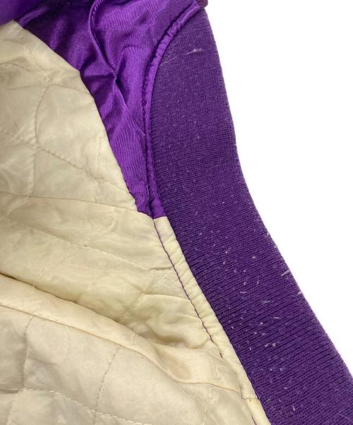 BOURBON HOUSE（バーボンハウス）BOURBON HOUSE (バーボンハウス) スカジャン ホワイト×パープル サイズ:不明の古着・服飾アイテム