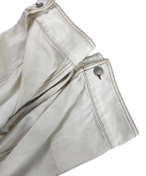 DRIES VAN NOTEN（ドリスヴァンノッテン）DRIES VAN NOTEN (ドリスヴァンノッテン) ノーカラーデニムジャケット アイボリー サイズ:36の古着・服飾アイテム