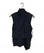 PETER DOピーター・ドゥ）の古着「ノースリーブデザインニット」｜ブラック