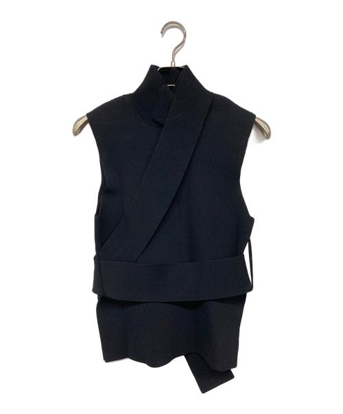 PETER DO（ピーター・ドゥ）PETER DO (ピーター・ドゥ) ノースリーブデザインニット ブラック サイズ:Sの古着・服飾アイテム