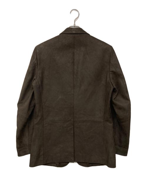 BANANA REPUBLIC（バナナリパブリック）BANANA REPUBLIC (バナナリパブリック) ヌバックレザージャケット ブラウン サイズ:38Rの古着・服飾アイテム