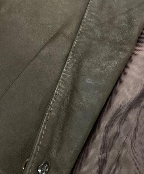 BANANA REPUBLIC（バナナリパブリック）BANANA REPUBLIC (バナナリパブリック) ヌバックレザージャケット ブラウン サイズ:38Rの古着・服飾アイテム