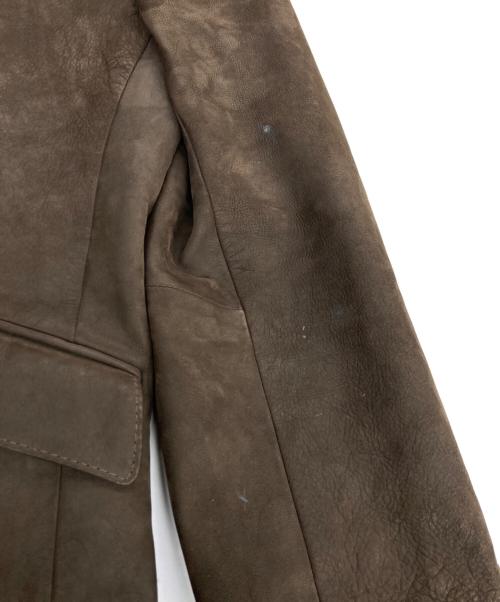 BANANA REPUBLIC（バナナリパブリック）BANANA REPUBLIC (バナナリパブリック) ヌバックレザージャケット ブラウン サイズ:38Rの古着・服飾アイテム