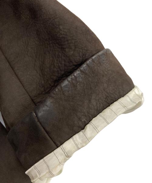 BANANA REPUBLIC（バナナリパブリック）BANANA REPUBLIC (バナナリパブリック) ヌバックレザージャケット ブラウン サイズ:38Rの古着・服飾アイテム