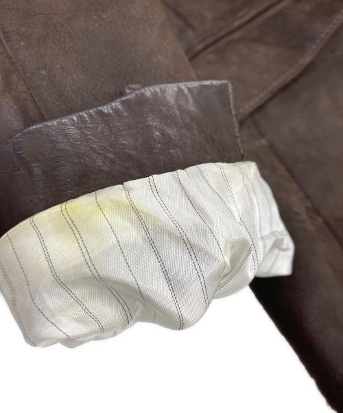 BANANA REPUBLIC（バナナリパブリック）BANANA REPUBLIC (バナナリパブリック) ヌバックレザージャケット ブラウン サイズ:38Rの古着・服飾アイテム