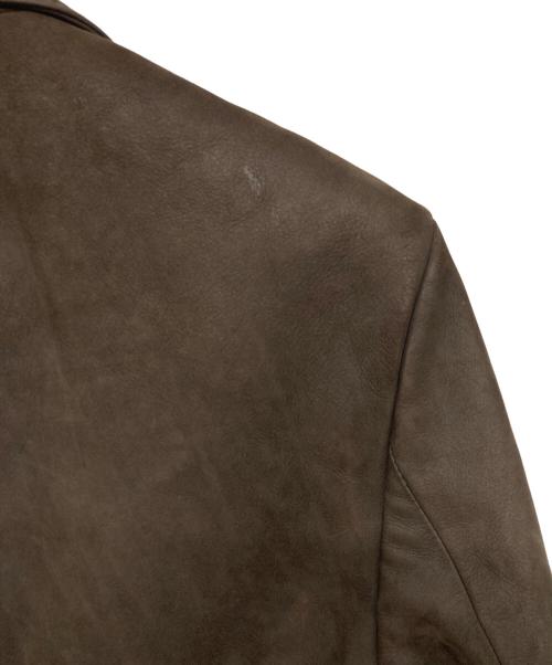 BANANA REPUBLIC（バナナリパブリック）BANANA REPUBLIC (バナナリパブリック) ヌバックレザージャケット ブラウン サイズ:38Rの古着・服飾アイテム