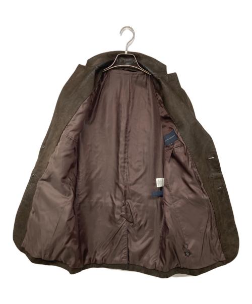 BANANA REPUBLIC（バナナリパブリック）BANANA REPUBLIC (バナナリパブリック) ヌバックレザージャケット ブラウン サイズ:38Rの古着・服飾アイテム