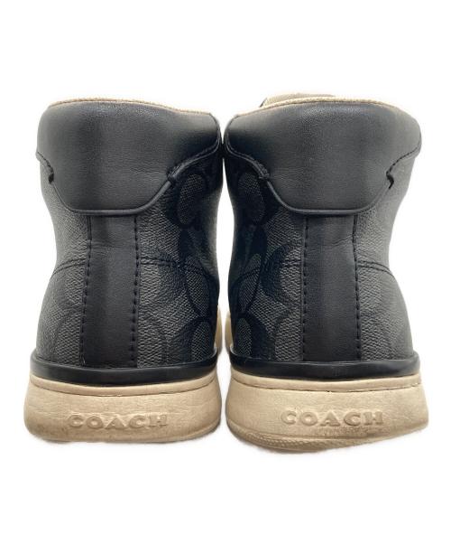 COACH（コーチ）COACH (コーチ) クリップ ハイ トップ スニーカー ブラック サイズ:EUR42の古着・服飾アイテム