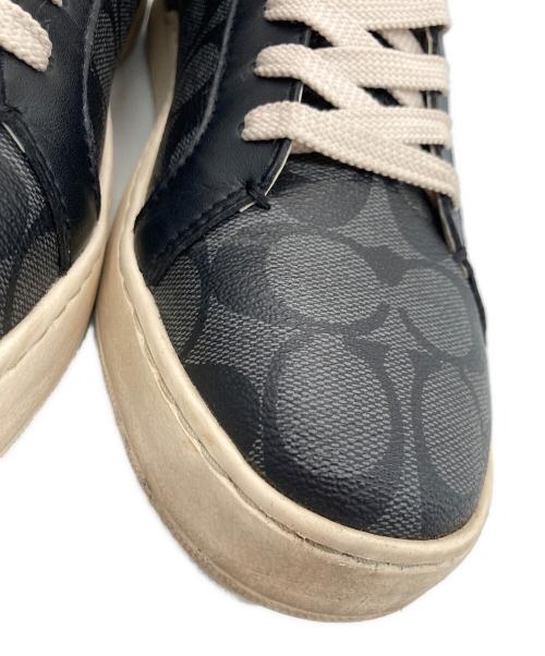 COACH（コーチ）COACH (コーチ) クリップ ハイ トップ スニーカー ブラック サイズ:EUR42の古着・服飾アイテム