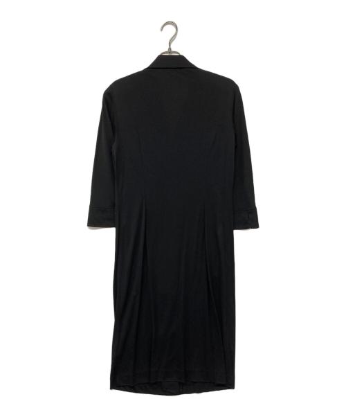 LEONARD（レオナール）LEONARD (レオナール) 幾何学ベルテッドカンカンワンピース ブラック サイズ:Mの古着・服飾アイテム