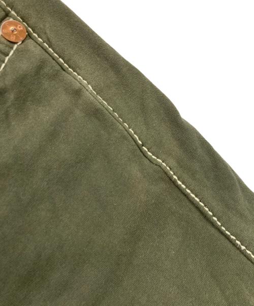 TRUE RELIGION（トゥルー レリジョン）TRUE RELIGION (トゥルー レリジョン) ステッチスウェットフレアパンツ グリーン サイズ:W29の古着・服飾アイテム
