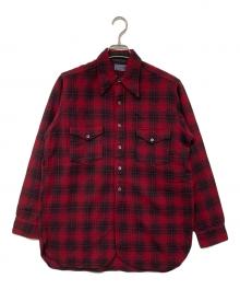 PENDLETON（ペンドルトン）の古着「40's～50's オンブレボードシャツ」｜レッド