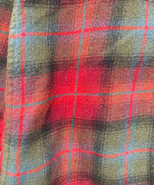 PENDLETON（ペンドルトン）PENDLETON (ペンドルトン) 60's オンブレボードシャツ グリーン×レッド サイズ:Lの古着・服飾アイテム