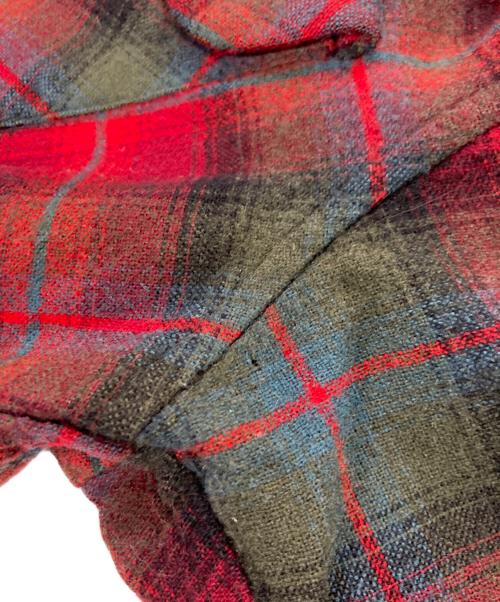 PENDLETON（ペンドルトン）PENDLETON (ペンドルトン) 60's オンブレボードシャツ グリーン×レッド サイズ:Lの古着・服飾アイテム