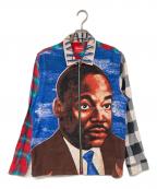 SUPREMEシュプリーム）の古着「MLK Zip Up Flannel Shirt / MLK ジップアップ フランネルシャツ」｜マルチカラー