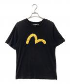 EVISUKUROエビスクロ）の古着「ロゴグラフィックTee」｜ブラック