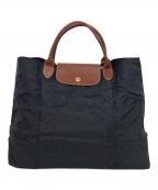LONGCHAMPロンシャン）の古着「ル・プリアージュ ハンドバッグ」｜ブラック