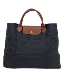 LONGCHAMP（ロンシャン）の古着「ル・プリアージュ ハンドバッグ」｜ブラック