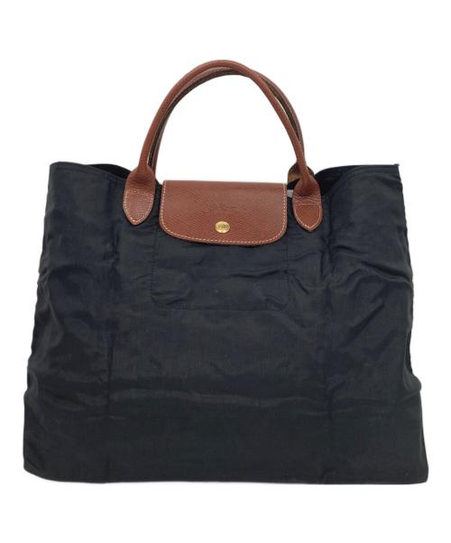 LONGCHAMP（ロンシャン）LONGCHAMP (ロンシャン) ル・プリアージュ ハンドバッグ ブラックの古着・服飾アイテム