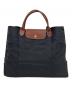 LONGCHAMP（ロンシャン）の古着「ル・プリアージュ ハンドバッグ」｜ブラック