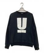 UNDERCOVERアンダーカバー）の古着「Uロゴスウェット」｜ブラック