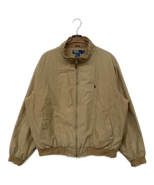 POLO RALPH LAUREN（ポロ・ラルフローレン）POLO RALPH LAUREN (ポロ・ラルフローレン) ジップアップジャケット ベージュ サイズ:XLの古着・服飾アイテム