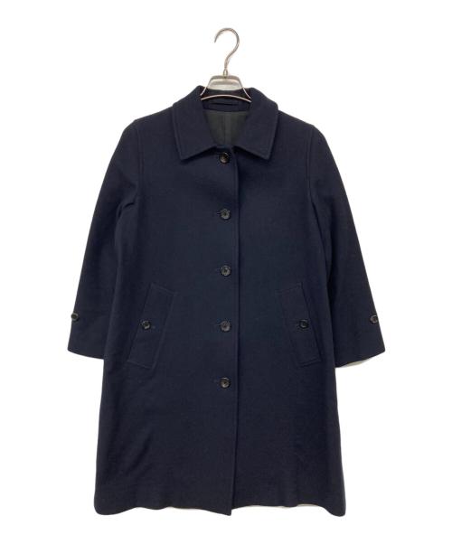 MARGARET HOWELL（マーガレットハウエル）MARGARET HOWELL (マーガレットハウエル) SOFT WOOL COAT ソフトフリースコート ネイビー サイズ:1の古着・服飾アイテム