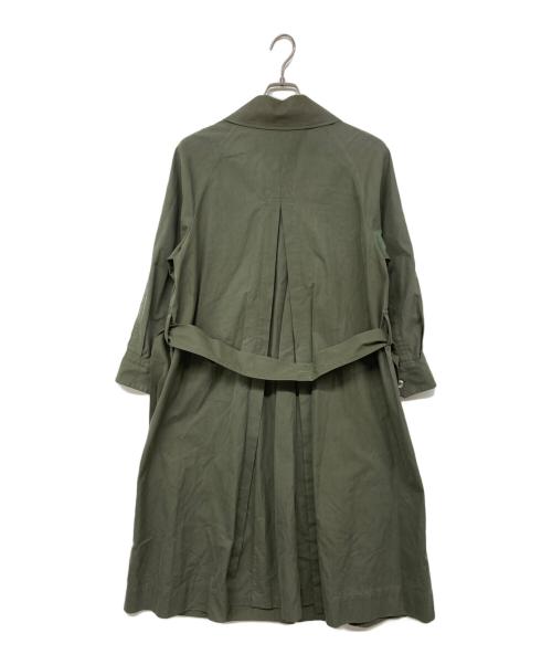 MARGARET HOWELL（マーガレットハウエル）MARGARET HOWELL (マーガレットハウエル) コットンステンカラーコート オリーブ サイズ:1の古着・服飾アイテム