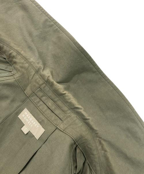 MARGARET HOWELL（マーガレットハウエル）MARGARET HOWELL (マーガレットハウエル) コットンステンカラーコート オリーブ サイズ:1の古着・服飾アイテム