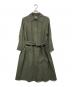 MARGARET HOWELL（マーガレットハウエル）の古着「コットンステンカラーコート」｜オリーブ