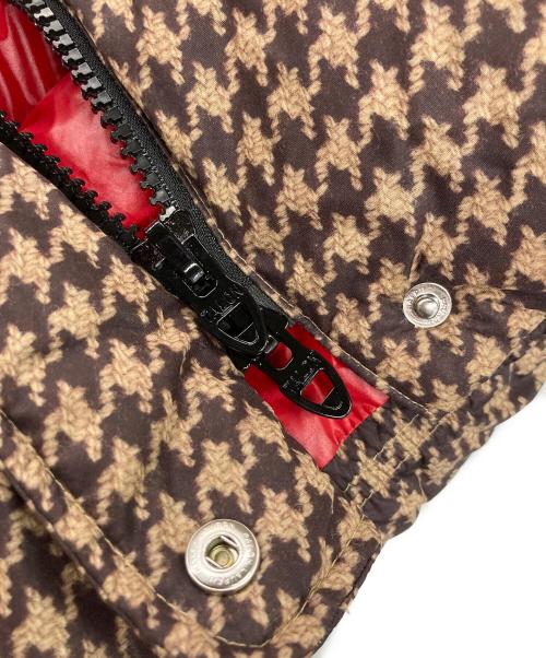 POLO RALPH LAUREN（ポロ・ラルフローレン）POLO RALPH LAUREN (ポロ・ラルフローレン) ウォーターリペラント ハウンドトゥース 千鳥柄 ダウンジャケット ブラウン サイズ:XXSの古着・服飾アイテム