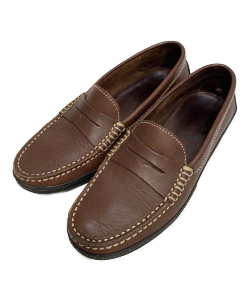 TOD'S（トッズ）TOD'S (トッズ) ローファー ブラウン サイズ:35の古着・服飾アイテム