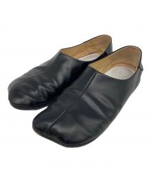 MM6 Maison Margiela（エムエムシックスメゾンマルジェラ）の古着「アナトミックバブーシュ レザーシューズ」｜ブラック