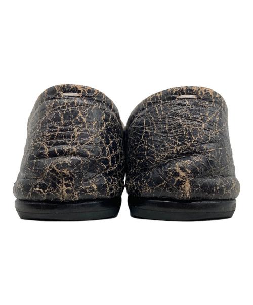 Martin Margiela22（マルタン・マルジェラ22）Martin Margiela22 (マルタン・マルジェラ22) TABI BABOUCHE タビバブーシュ レザーシューズ クラック加工 ブラック サイズ:43の古着・服飾アイテム