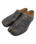 Martin Margiela22（マルタン・マルジェラ22）の古着「TABI BABOUCHE タビバブーシュ レザーシューズ クラック加工」｜ブラック