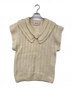 SIIILONシーロン）の古着「HAND KNIT VEST / ニットベスト」｜ベージュ