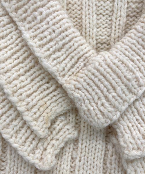 SIIILON（シーロン）SIIILON (シーロン) HAND KNIT VEST / ニットベスト ベージュ サイズ:Fの古着・服飾アイテム