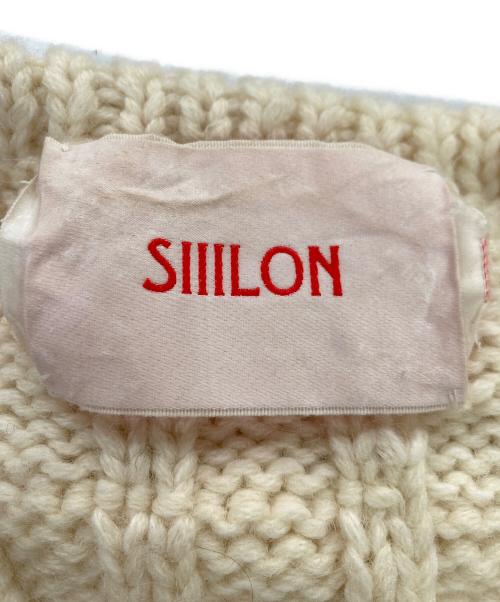 SIIILON（シーロン）SIIILON (シーロン) HAND KNIT VEST / ニットベスト ベージュ サイズ:Fの古着・服飾アイテム