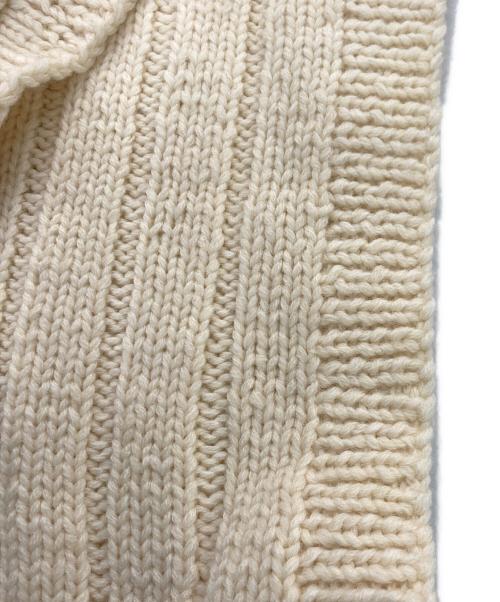 SIIILON（シーロン）SIIILON (シーロン) HAND KNIT VEST / ニットベスト ベージュ サイズ:Fの古着・服飾アイテム