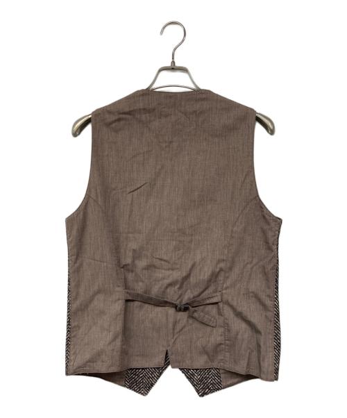 CIRCOLO 1901（チルコロ1901）CIRCOLO 1901 (チルコロ1901) ヘリンボーンプリント ジレ ベスト ブラウン サイズ:48の古着・服飾アイテム