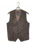 CIRCOLO 1901（チルコロ1901）の古着「ヘリンボーンプリント ジレ ベスト」｜ブラウン