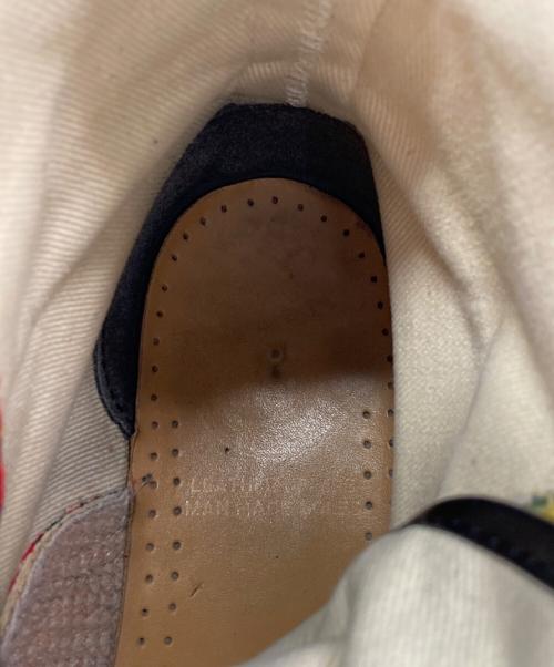 Dr.Martens（ドクターマーチン）Dr.Martens (ドクターマーチン) チェック柄8ホールブーツ レッド サイズ:4の古着・服飾アイテム