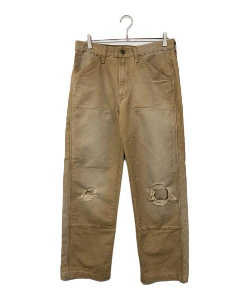 LEVI'S（リーバイス）LEVI'S (リーバイス) ダブルニーペインターパンツ ベージュ サイズ:W32L30の古着・服飾アイテム