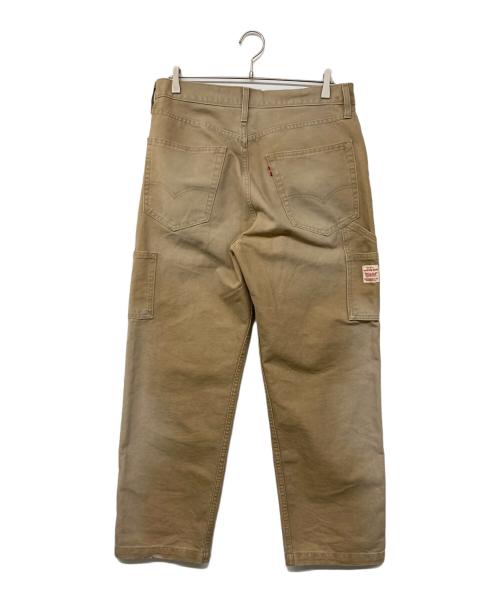 LEVI'S（リーバイス）LEVI'S (リーバイス) ダブルニーペインターパンツ ベージュ サイズ:W32L30の古着・服飾アイテム