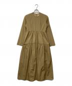 CLANEクラネ）の古着「TIERED ONE PIECE / ティアードワンピース」｜ベージュ