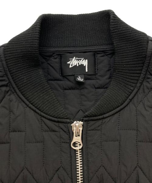 stussy（ステューシー）stussy (ステューシー) Quilted Liner キルティングジャケット ブラック サイズ:Lの古着・服飾アイテム