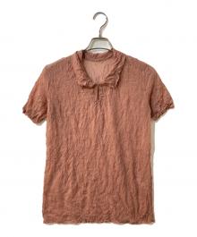 ISSEY MIYAKE（イッセイミヤケ）の古着「シワ加工カットソー」｜ピンク