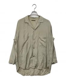 Y's（ワイズ）の古着「80's オープンカラーシルクシャツ」｜ベージュ