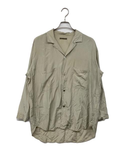 Y's（ワイズ）Y's (ワイズ) 80's オープンカラーシルクシャツ ベージュ サイズ:不明の古着・服飾アイテム